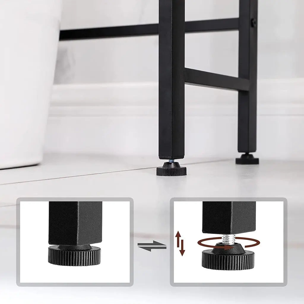 VASAGLE 3-Tier Bathroom Storage Shelf Over Toilet Organizer Rustic Brown and Black Deals499