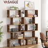VASAGLE 5-Tier Bookshelf Display Shelf and Room Divider Freestanding Decorative Storage Shelving Rustic Brown LBC62BX Deals499