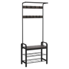 VASAGLE Coat Rack Stand Height 183 cm Hazelnut Brown and Black HSR040B04 Deals499