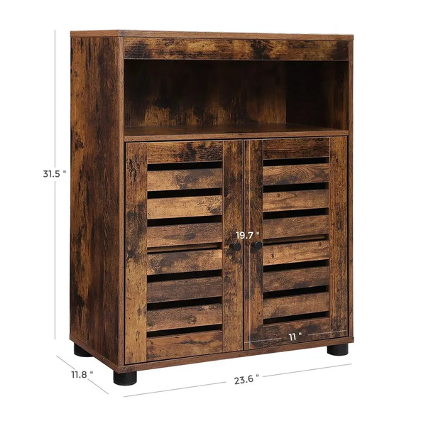 VASAGLE Storage Cabinet with Shelves and Louvered Door BBK44BX Deals499