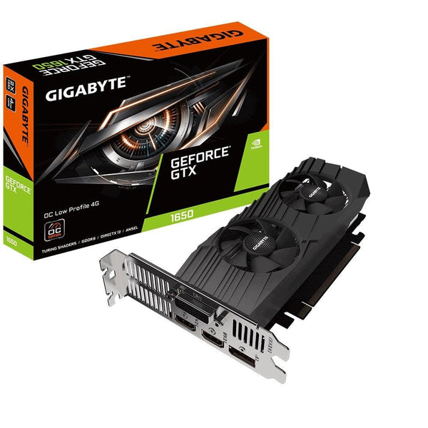GIGABYTE nVidia GeForce GTX 1650 D6 OC Low Profile 4G GDDR6 1620 MHz PCIE3.0x16 1xDP/2xHDMI/1xDVI-D nVidia Turing (LS) GIGABYTE