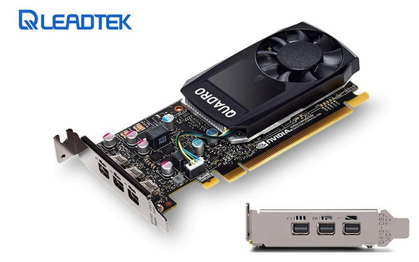 LEADTEK nVidia Quadro P400 PCIe Professional Graphic Card 2GB DDR5 3xmDP1.4 3x4096x2160@60Hz 64-Bit 32GB/s 256 Cuda Core Single Slot Low Profile LEADTEK
