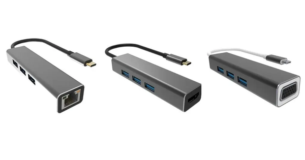 VCOM USB Type C to USB 3.0*3+RJ45 4 in 1 Hub (Aluminium Shell) - DH311A Deals499