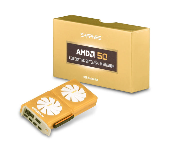 SAPPHIRE AMD USB 3.0 Flash Drive 32GB, Special Edition 50TH Anniversary Promo, Limited Edition SAPPHIRE