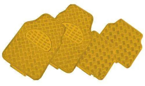 VENOM 4-Piece Car Mat - GOLD [Rubber/Aluminium Look] Deals499