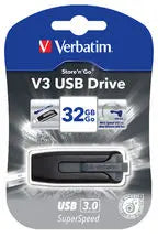 VERBATIM 32GB V3 USB3.0 Grey Store'n'Go V3; Retractable VERBATIM