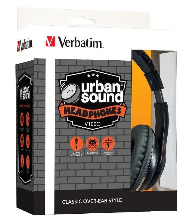 VERBATIM Stereo Headphone Classic - Black VERBATIM