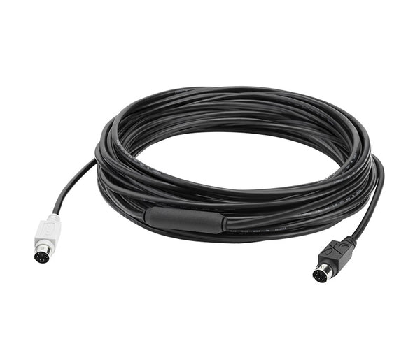 LOGITECH GROUP 10m Extender Cable Mini-DIN-6 Connection to increase the distance from the hub to the camera or speakerphone for Large Conference Room LOGITECH