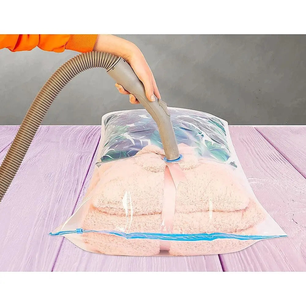 Vacuum Bags Clothes Sealed Clothing Bag Travel Compact Storage Space Saver x 12 Deals499