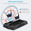Vertical Stand Cooling/Charging Station for PS5 with Dual Controller Charger and Bonus Game Rack Storage 3 USB Ports Deals499
