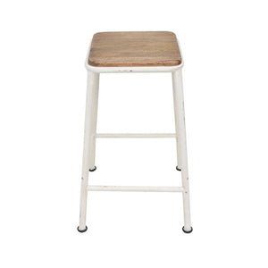 Vintage Industrial Barstool Cream Amethyst Hera