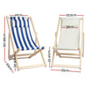 Gardeon Outdoor Furniture Sun Lounge Beach Chairs Deck Chair Folding Wooden Patio Deals499