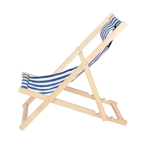 Gardeon Outdoor Furniture Sun Lounge Beach Chairs Deck Chair Folding Wooden Patio Deals499