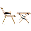 Gardeon Outdoor Furniture Picnic Table and Chairs Camping Wooden Egg Roll Portable Desk Deals499