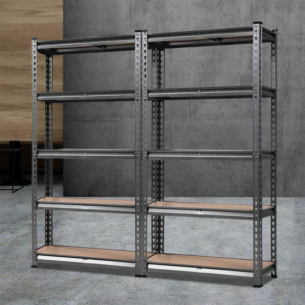 Giantz 2x1.5M Steel Warehouse Racking Rack Shelving Storage Garage Shelves Shelf Deals499