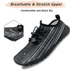 Water Shoes for Men and Women Soft Breathable Slip-on Aqua Shoes Aqua Socks for Swim Beach Pool Surf Yoga (Black Size US 12) from Deals499 at Deals499