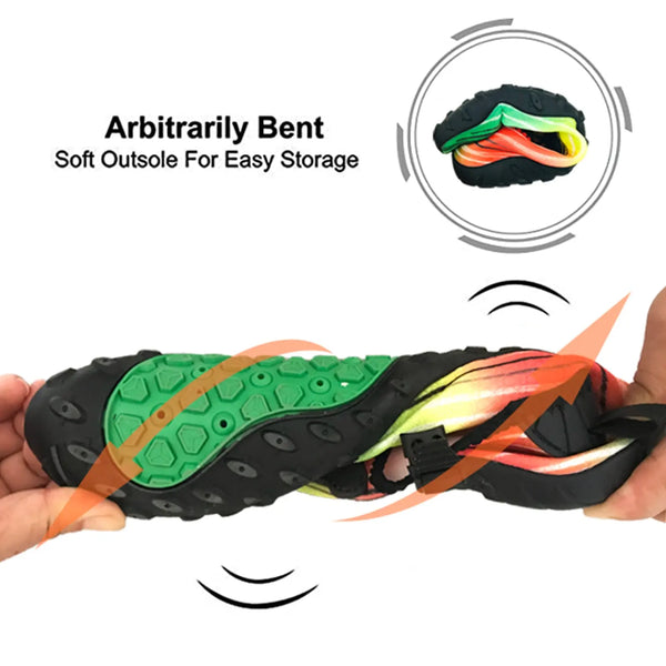 Water Shoes for Men and Women Soft Breathable Slip-on Aqua Shoes Aqua Socks for Swim Beach Pool Surf Yoga (Green Size US 9) from Deals499 at Deals499