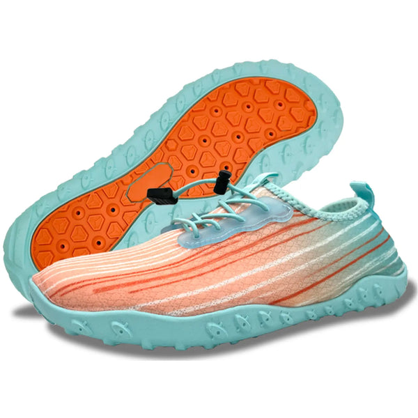 Water Shoes for Men and Women Soft Breathable Slip-on Aqua Shoes Aqua Socks for Swim Beach Pool Surf Yoga (Orange Size US 7) from Deals499 at Deals499