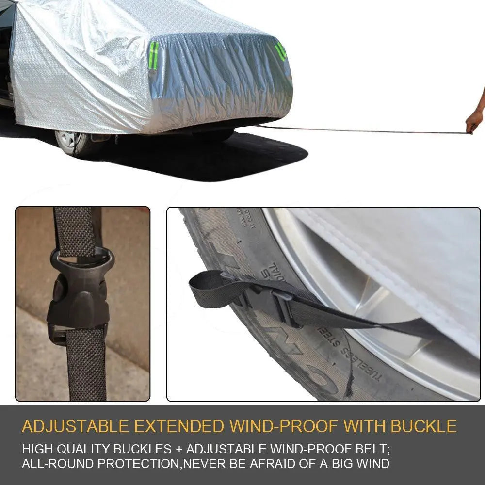 Waterproof Adjustable Large Car Covers Rain Sun Dust UV Proof ...