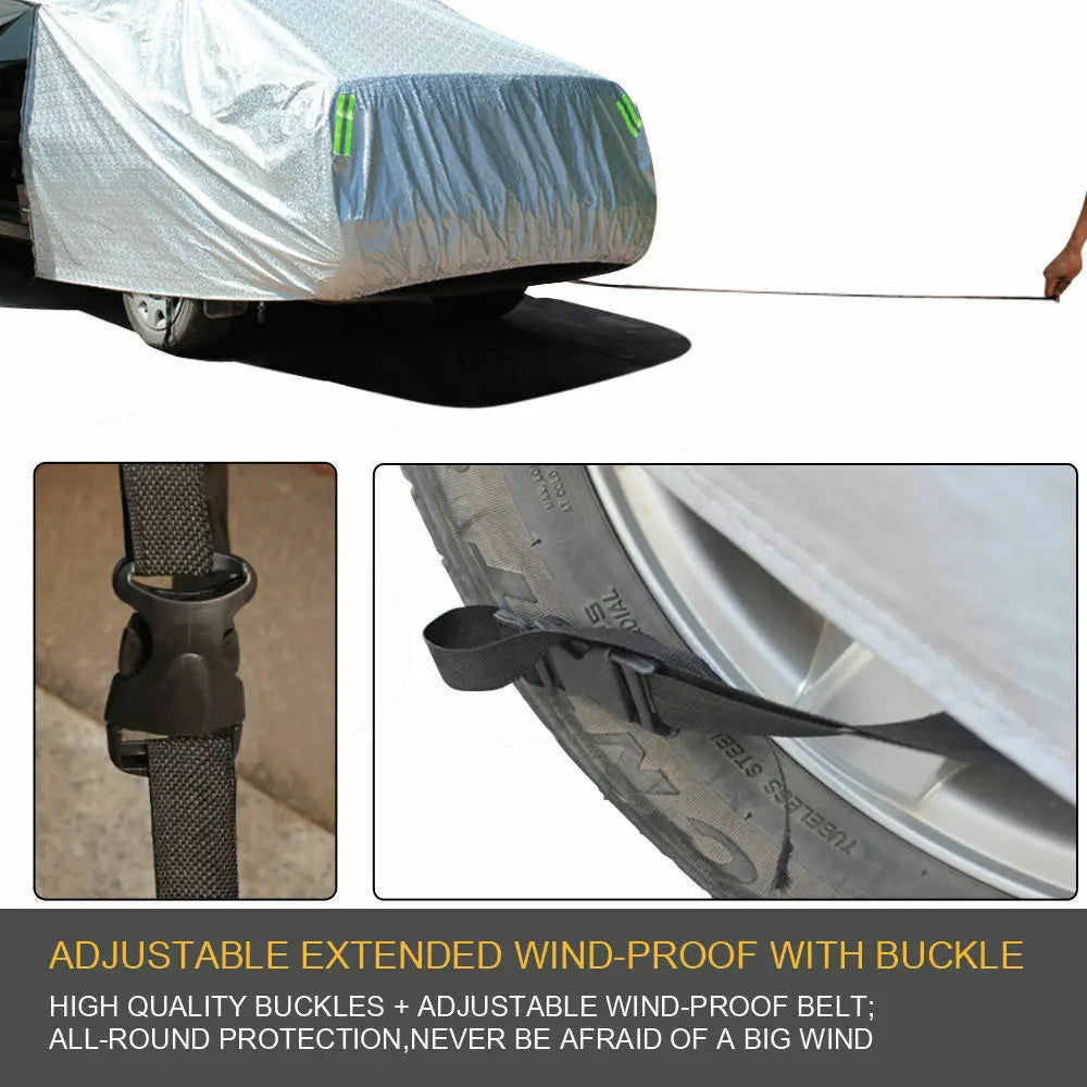 Waterproof Adjustable Large Car Covers Rain Sun Dust UV Proof Protection YXL Deals499