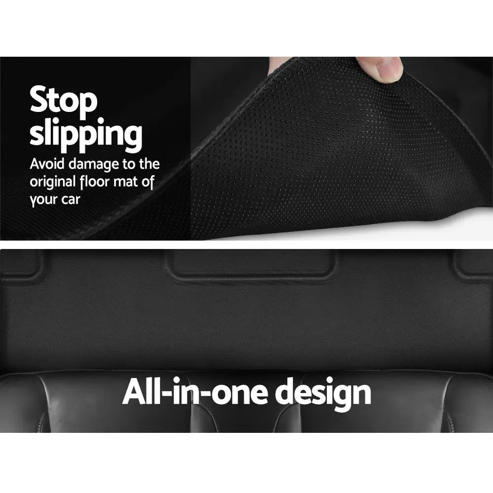 Weisshorn Car Rubber Floor Mats Front and Rear Fits Tesla Model Y 2021-2022 Deals499