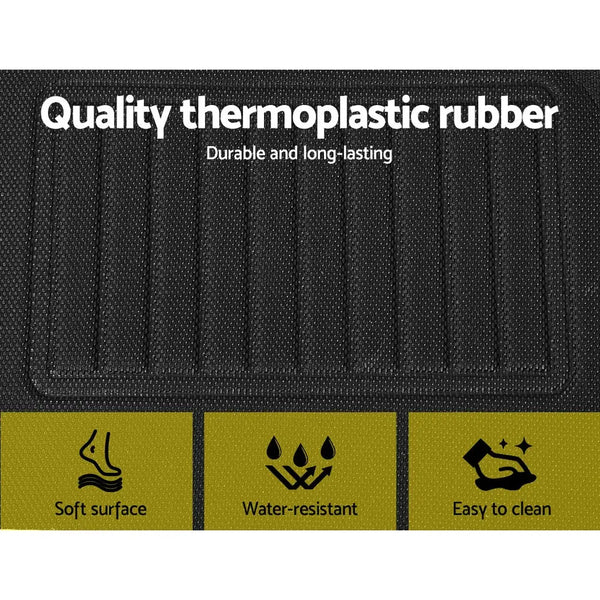 Weisshorn Car Rubber Floor Mats Front and Rear Fits Tesla Model Y 2021-2022 Deals499