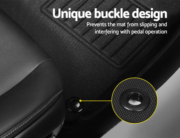 Weisshorn Car Rubber Floor Mats for TOYOTA Hilux Dual Cab 2015-2022 Deals499