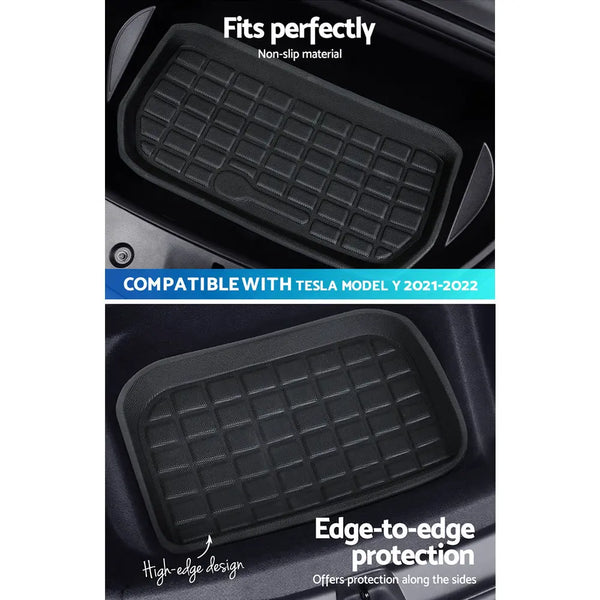 Weisshorn Car Rubber Floor Mats for Tesla Model Y Trunk Toolbox Cargo Mat Carpet Deals499
