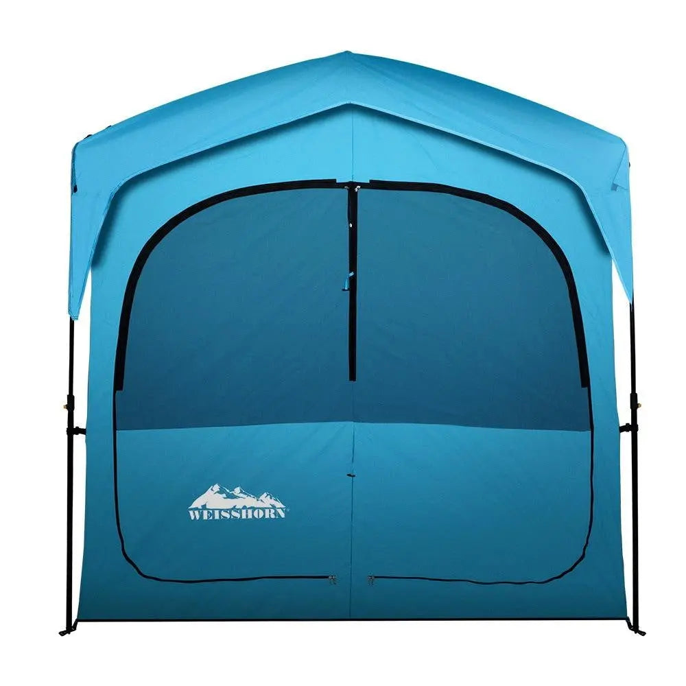 Weisshorn Pop Up Camping Shower Tent Portable Toilet Outdoor Change Room Blue Deals499