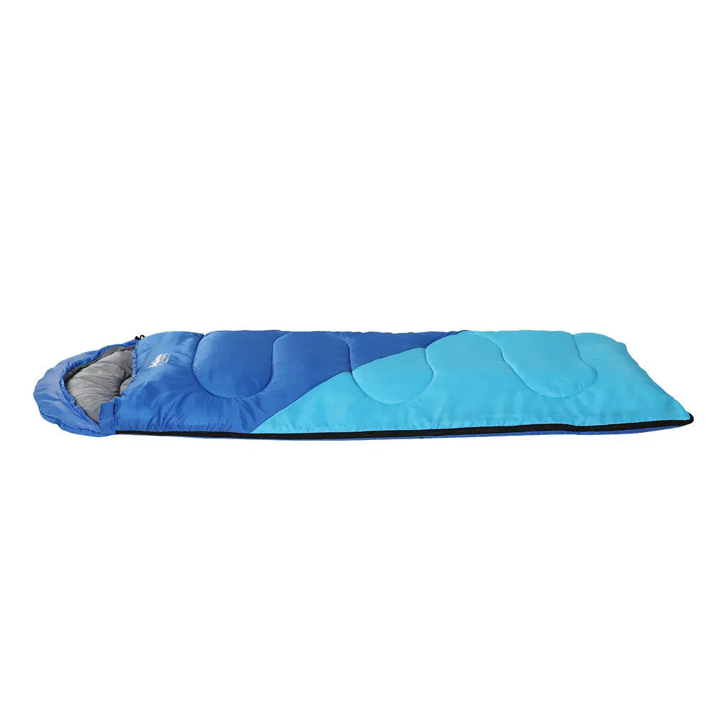 Weisshorn Sleeping Bag 136cm Kids Camping Hiking Winter Blue Deals499