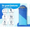 Weisshorn Sleeping Bag 136cm Kids Camping Hiking Winter Blue Deals499