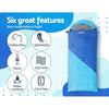 Weisshorn Sleeping Bag Bags Kids 172cm Camping Hiking Thermal Blue Deals499