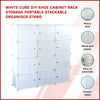 White Cube DIY Shoe Cabinet Rack Storage Portable Stackable Organiser Stand Deals499