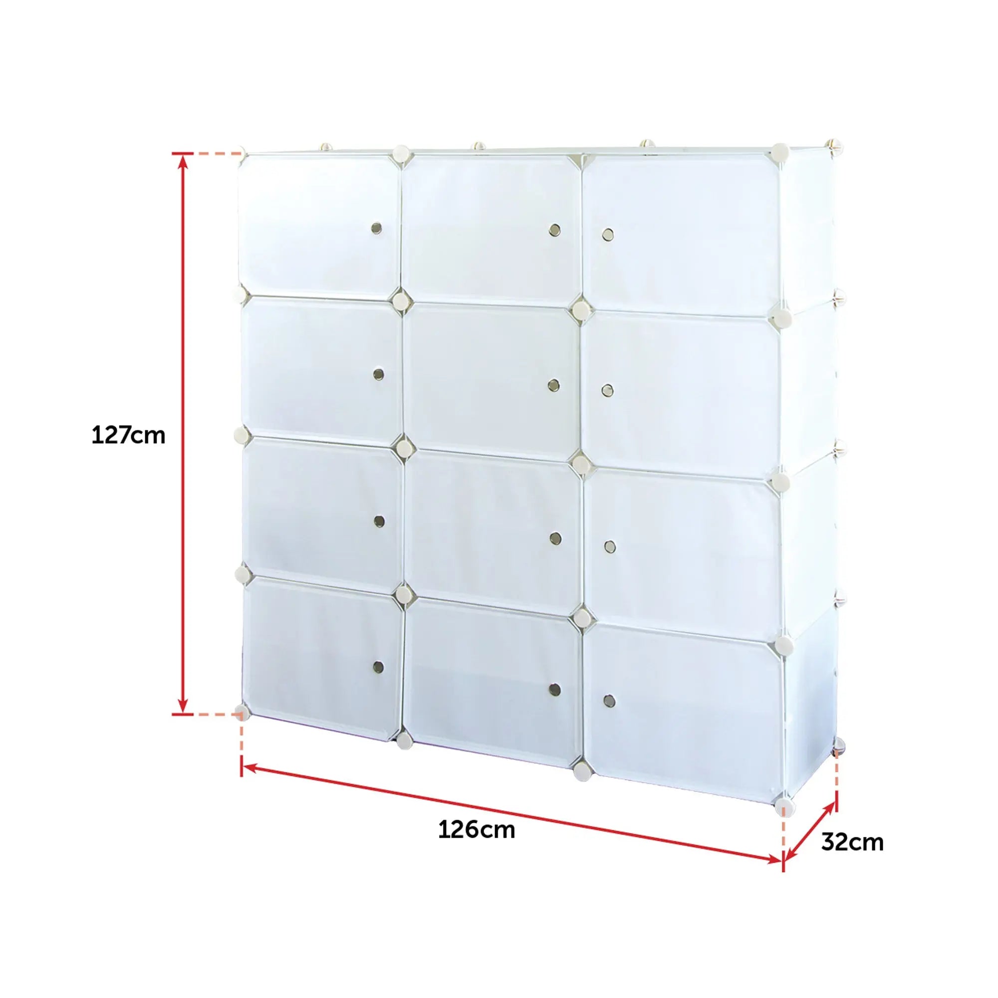 White Cube DIY Shoe Cabinet Rack Storage Portable Stackable Organiser Stand Deals499