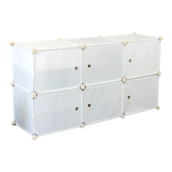 White Cube DIY Shoe Cabinet Rack Storage Portable Stackable Organiser Stand Deals499