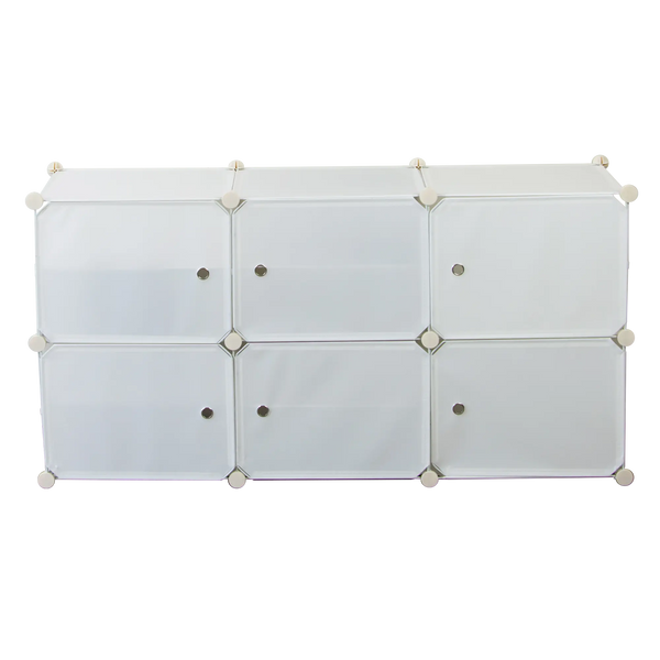 White Cube DIY Shoe Cabinet Rack Storage Portable Stackable Organiser Stand Deals499