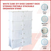 White Cube DIY Shoe Cabinet Rack Storage Portable Stackable Organiser Stand Deals499