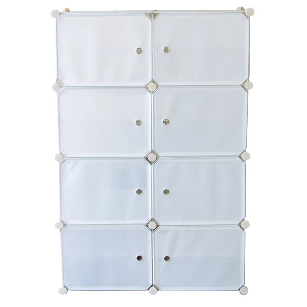 White Cube DIY Shoe Cabinet Rack Storage Portable Stackable Organiser Stand Deals499