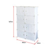 White Cube DIY Shoe Cabinet Rack Storage Portable Stackable Organiser Stand Deals499
