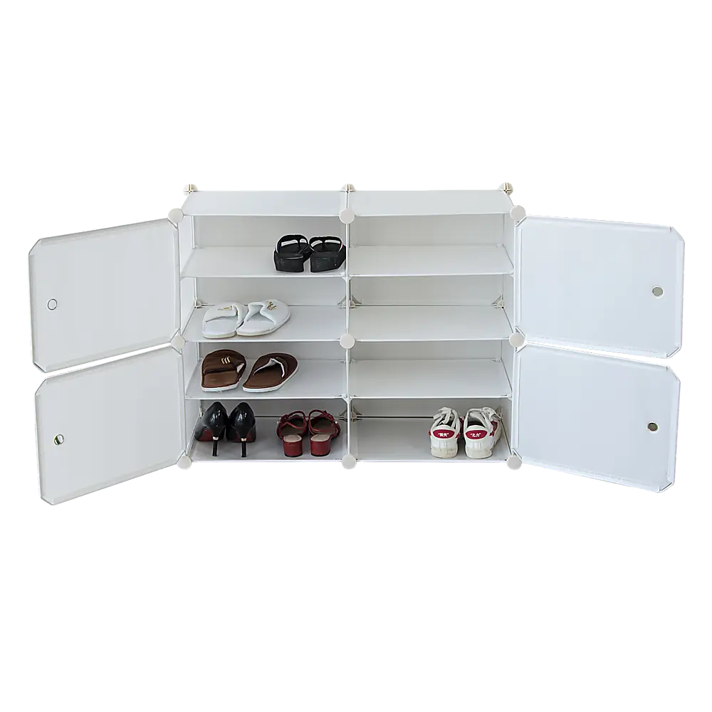 White Cube DIY Shoe Cabinet Rack Storage Portable Stackable Organiser Stand Deals499