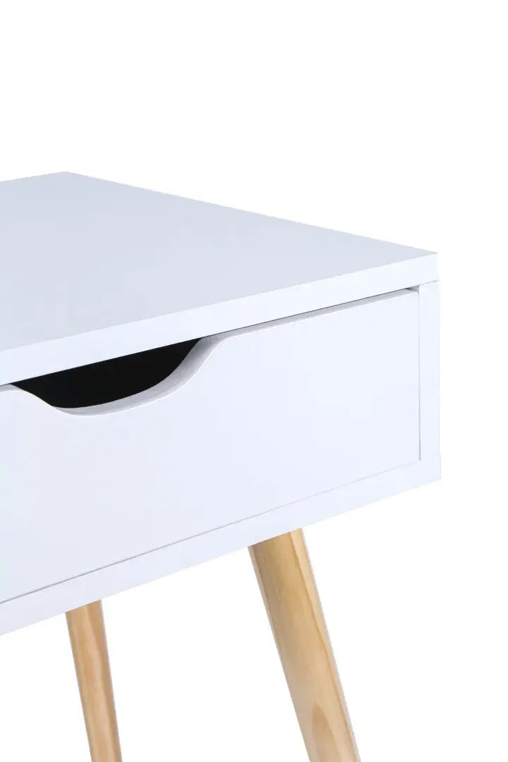 White Kuoluo Bedside Table Side Table Bedroom Drawers Set of 2 Deals499
