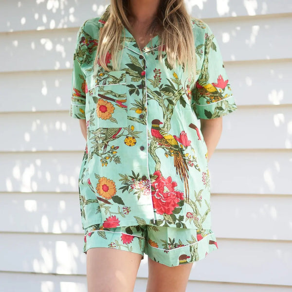 Women's Cotton Pj Shorts, Pajama Set Women, Bridesmaid Pajama, Cotton Sleep Shorts, Sleepwear Mothers Day Valentines Day Gift  - M from Deals499 at Deals499