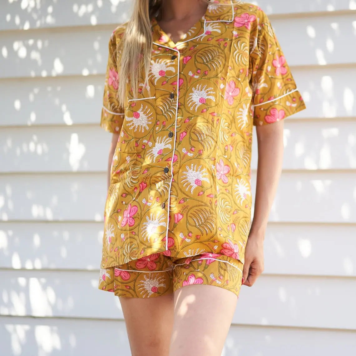 Women's Cotton Pj Shorts, Pajama Set Women, Bridesmaid Pajama, Cotton Sleep Shorts, Sleepwear Mothers Day Valentines Day Gift  - S from Deals499 at Deals499