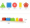 Wooden Educational Preschool Blocks Puzzle for 3 to 5 Year Old Kids Toys Deals499