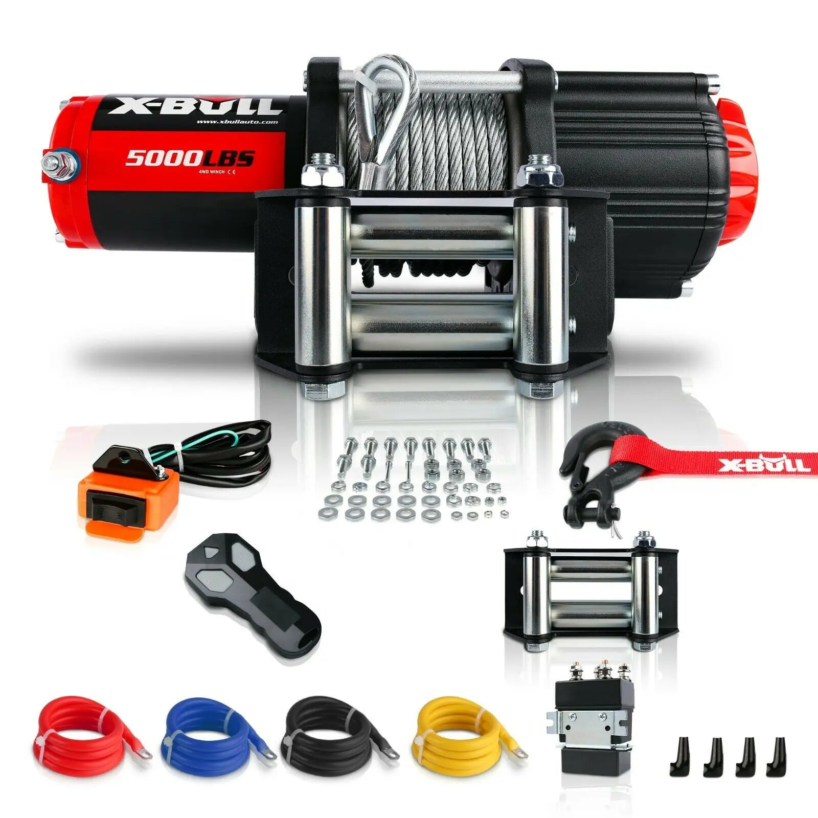 X-BULL Electric Winch 12V 5000LBS Wireless 15.2M Steel Cable ATV UTV 4WD Boat Deals499