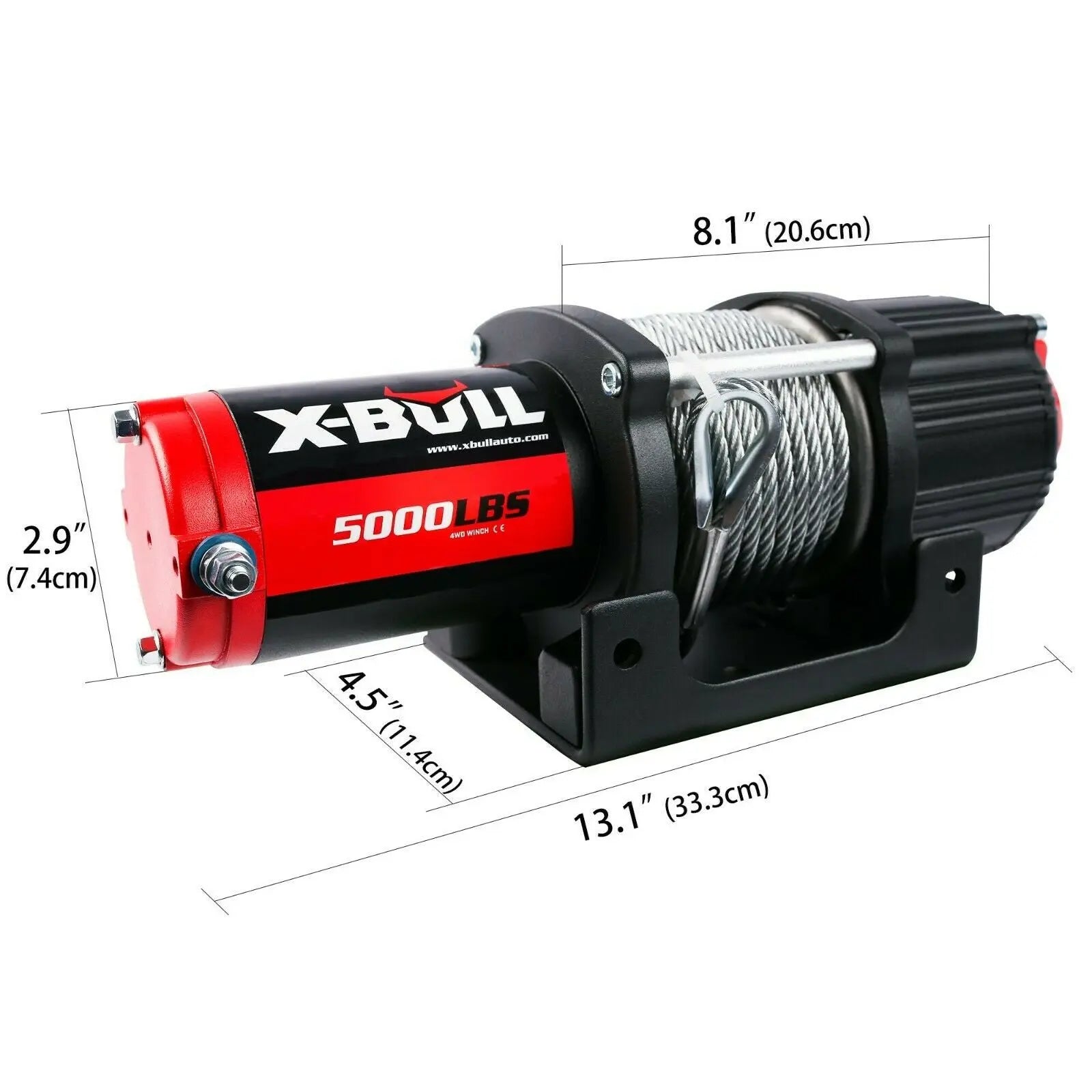 X-BULL Electric Winch 12V 5000LBS Wireless 15.2M Steel Cable ATV UTV 4WD Boat Deals499