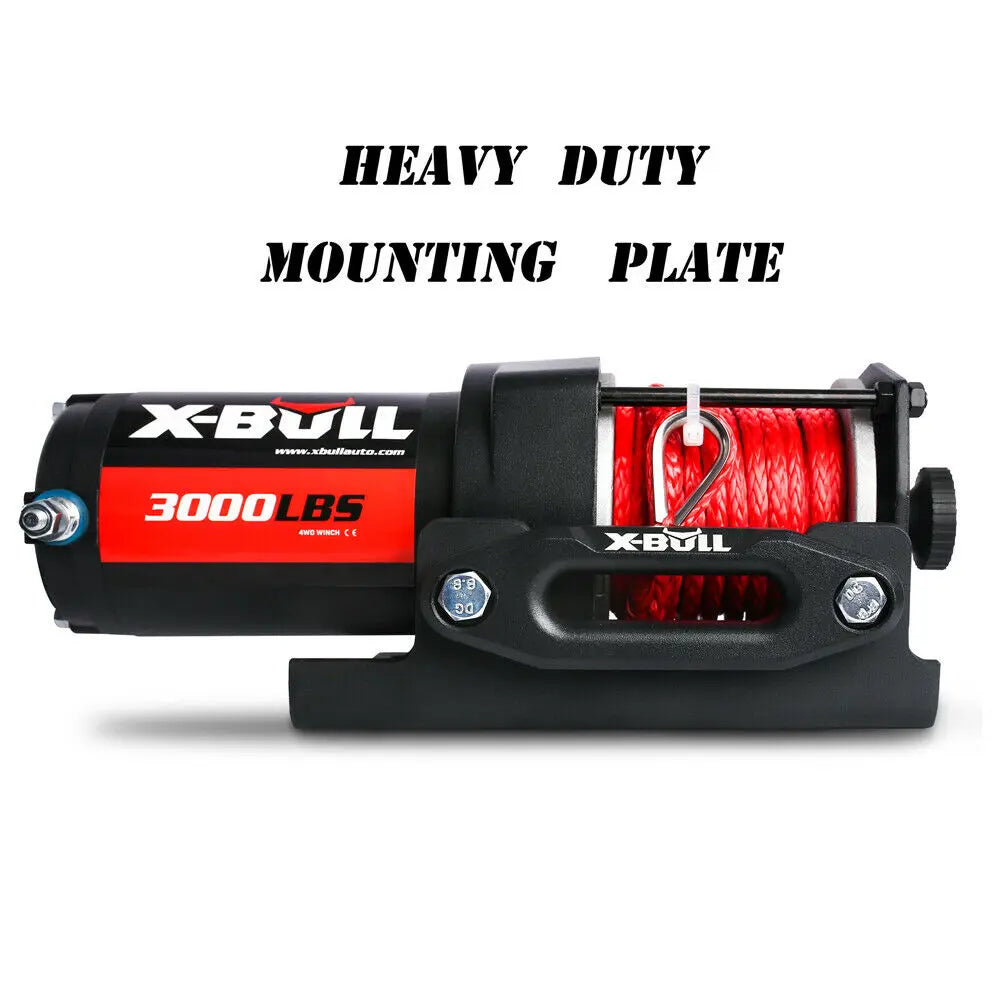 X-BULL Electric Winch 12V Wireless 3000lbs/1360kg Synthetic Rope BOAT ATV 4WD Deals499