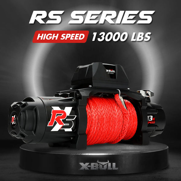 X-BULL Electric Winch 13000LBS 12V Synthetic Rope 28M Wireless Offroad 4WD 4x4 Deals499