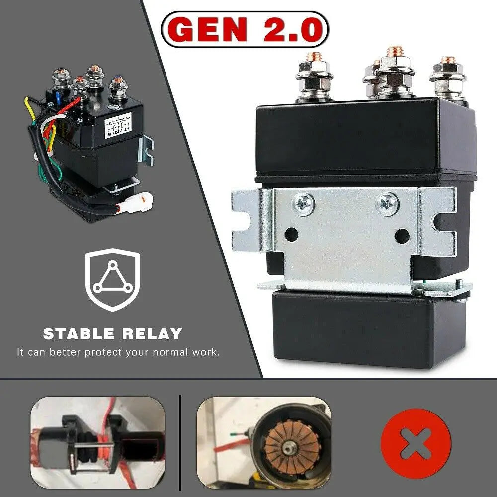 X-BULL Electric Winch 4500LBS/2041KG Steel Cable Wireless Remote Boat ATV 4WD Deals499