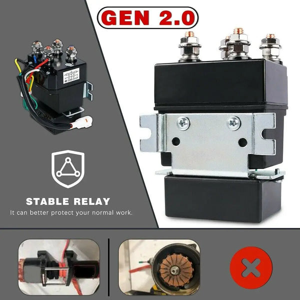 X-BULL Electric Winch 4500LBS/2041KG Steel Cable Wireless Remote Boat ATV 4WD Deals499